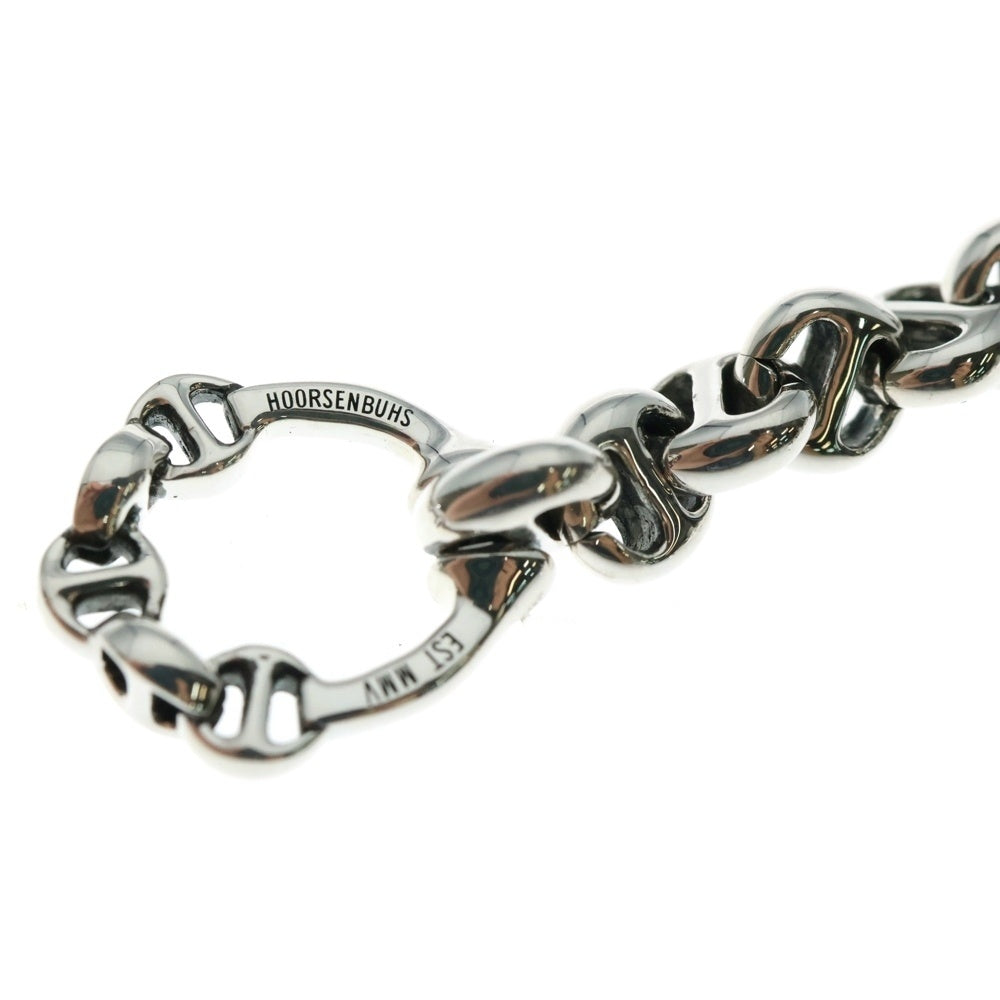 HOORSENBUHS(ホーセンブース) 5MM OPEN-LINK BRACELET 6Pダイヤモンド オープンリンク ブレスレット 8インチ シルバー