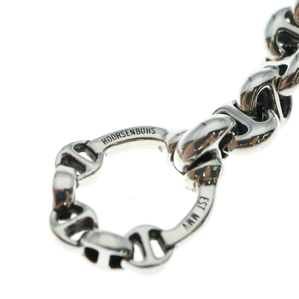 HOORSENBUHS(ホーセンブース) 5MM OPEN-LINK BRACELET 6Pダイヤモンド オープンリンク ブレスレット 8インチ シルバー