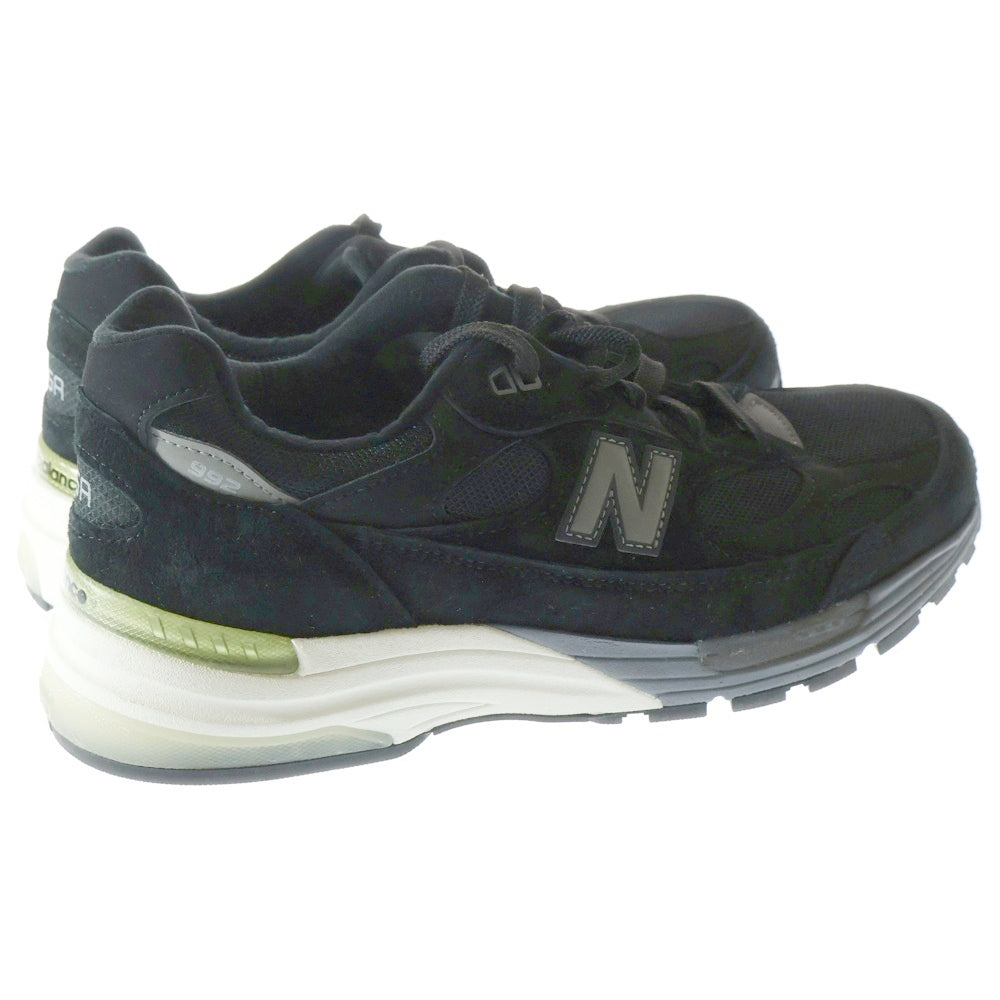 New Balance(ニューバランス) 992 スウェード ローカットスニーカー ブラック US9.5/27.5cm M992BL