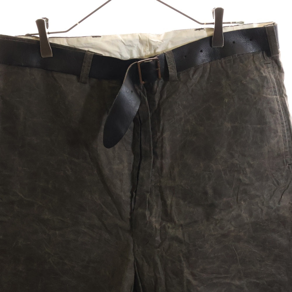 Paul Harnden(ポールハーデン) Mens Shorts & Belt ベルト付きショーツ ワックスコットンパンツ
