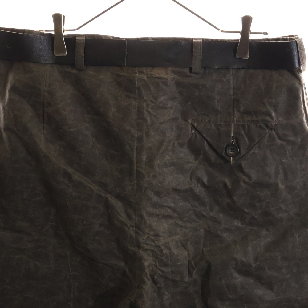 Paul Harnden(ポールハーデン) Mens Shorts & Belt ベルト付きショーツ ワックスコットンパンツ