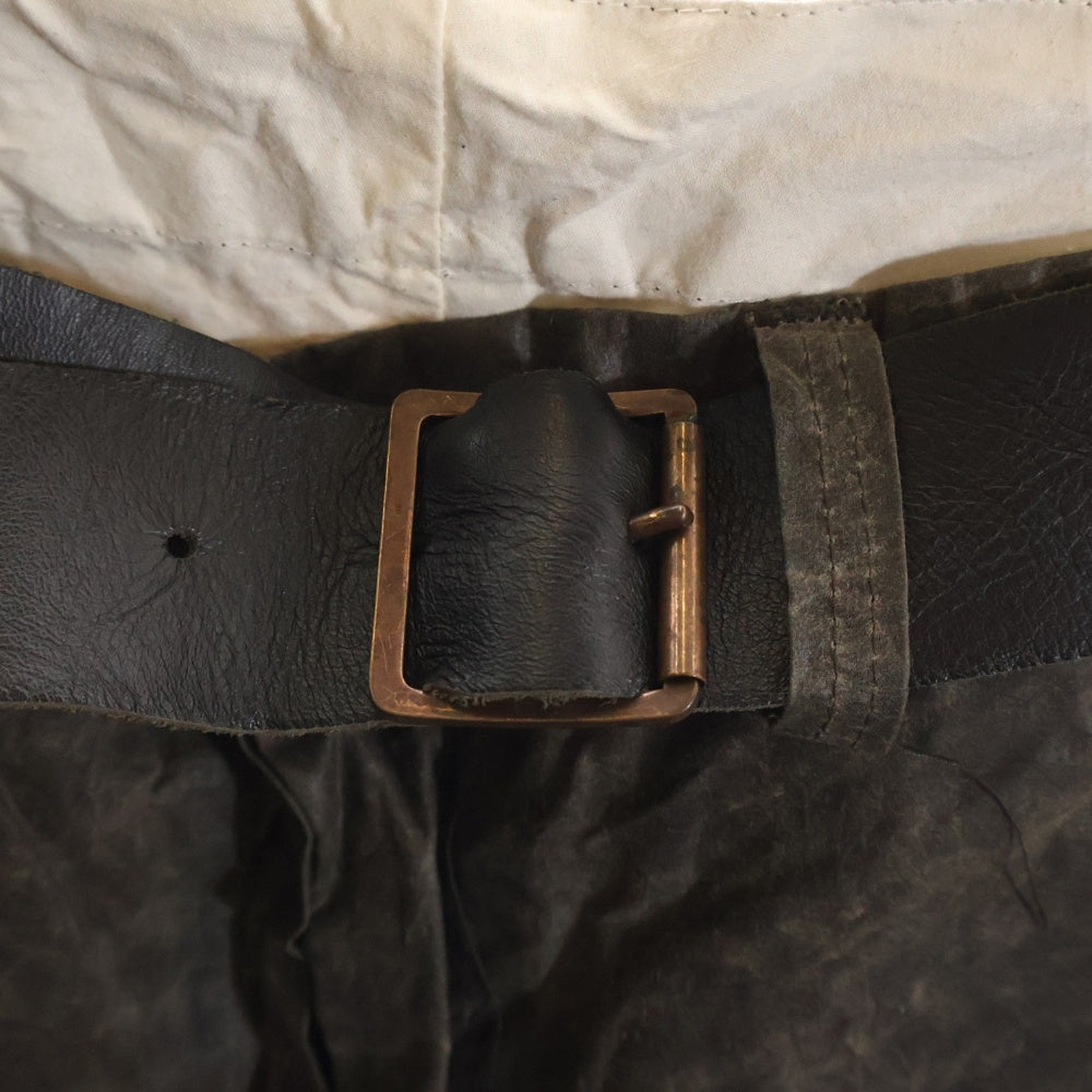 Paul Harnden(ポールハーデン) Mens Shorts & Belt ベルト付きショーツ ワックスコットンパンツ