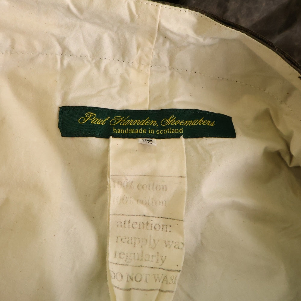 Paul Harnden(ポールハーデン) Mens Shorts & Belt ベルト付きショーツ ワックスコットンパンツ