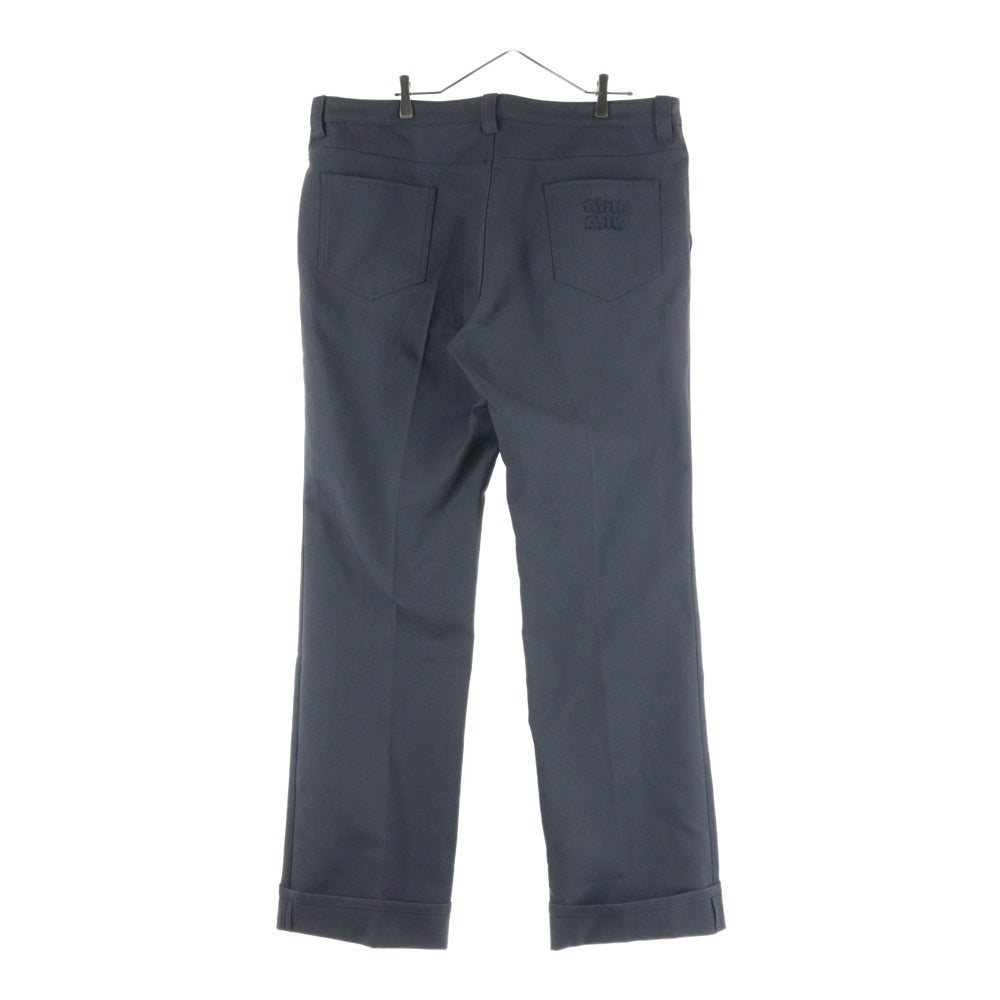 miumiu(ミュウミュウ) Covert Pants ポケットロゴ ポリエステルパンツ グレー MP1666