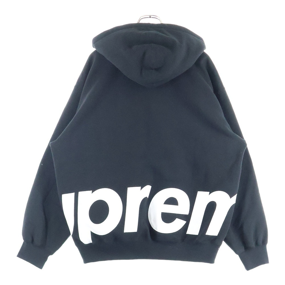 SUPREME(シュプリーム) 25SS Big Logo Zip Up Hooded Sweatshirt ビッグ ロゴ フーデッドジップアップパーカー フーディー ブラック