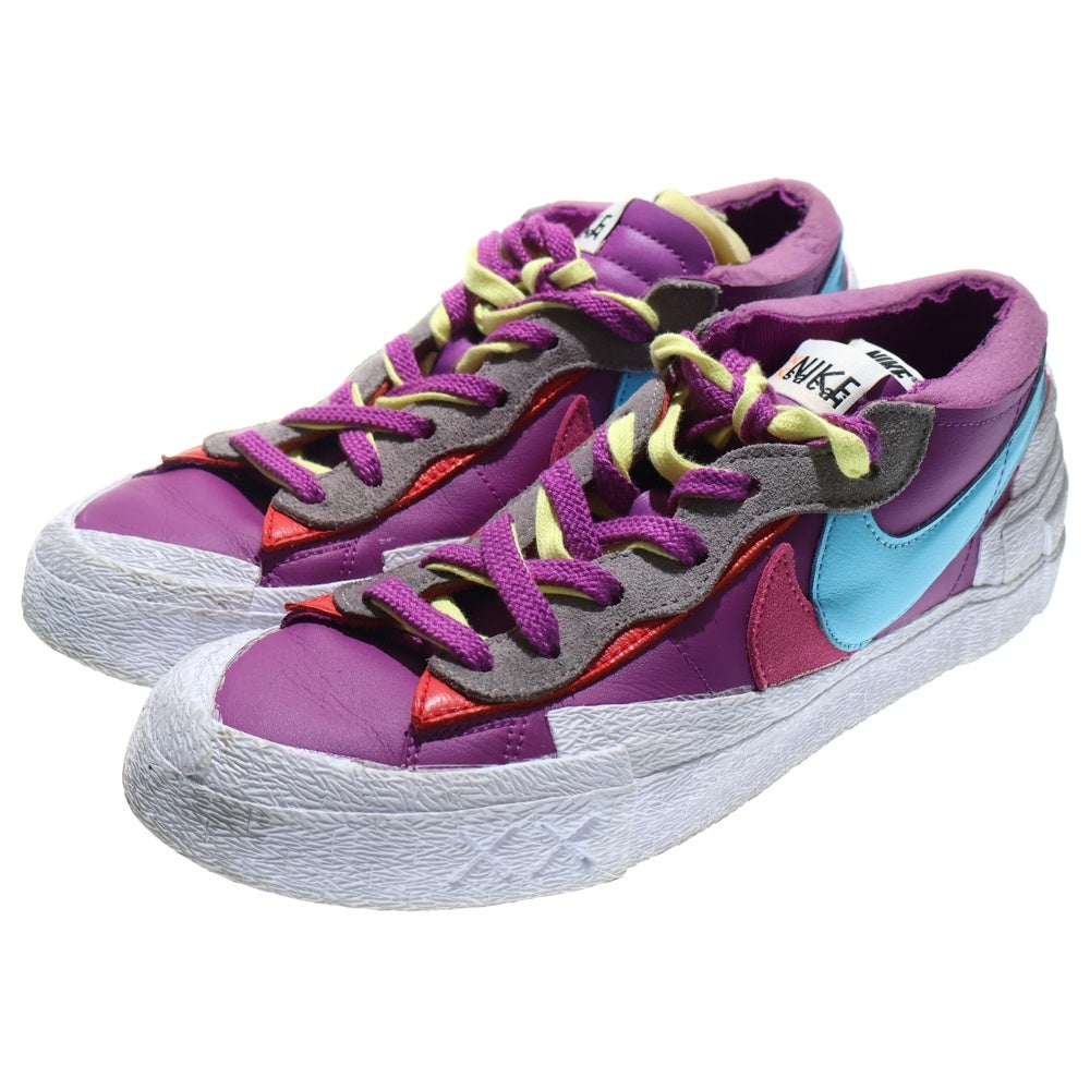 NIKE(ナイキ) ×KAWS ×SACAI BLAZER LOW PURPLE DUSK カウズ サカイ ブレーザー パープルダスク ローカットスニーカー マルチカラー US9/27cm DM7901-500