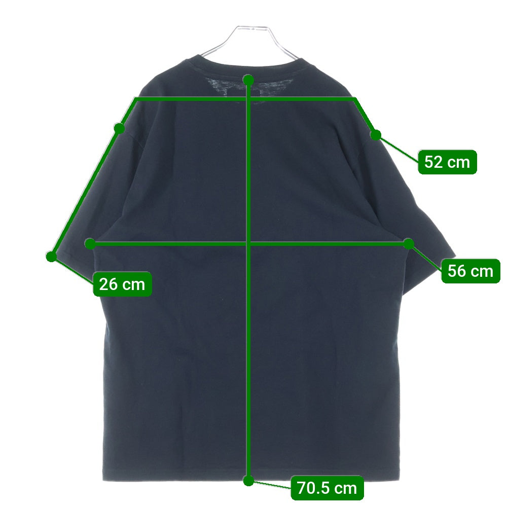 SUPREME(シュプリーム) 25SS Satin Applique S/S Top Tee サテン アップリケ ショートスリーブ トップ クルーネック半袖Tシャツ カットソー ブラック