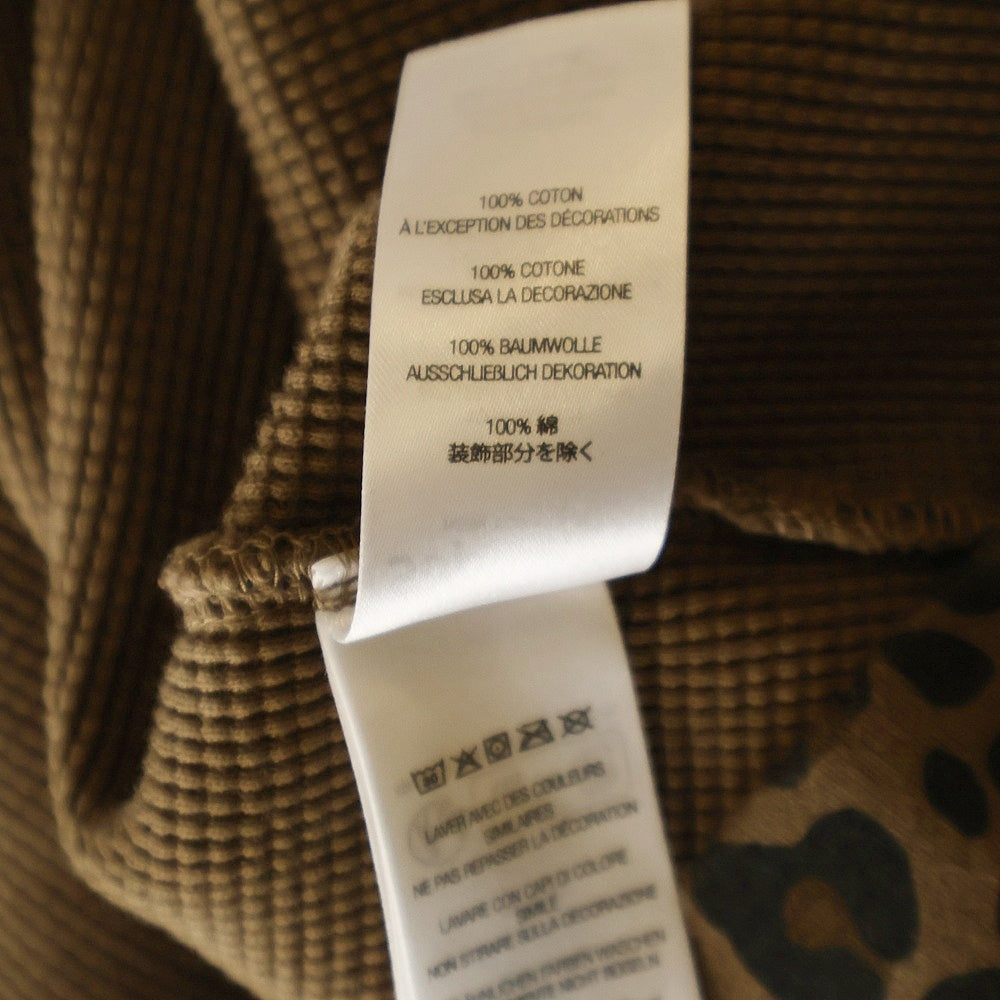 SUPREME(シュプリーム) 25SS Hooded Zip Up Thermal レオパード フーデッドジップアップサーマルパーカー フーディー ブラック/ブラウン
