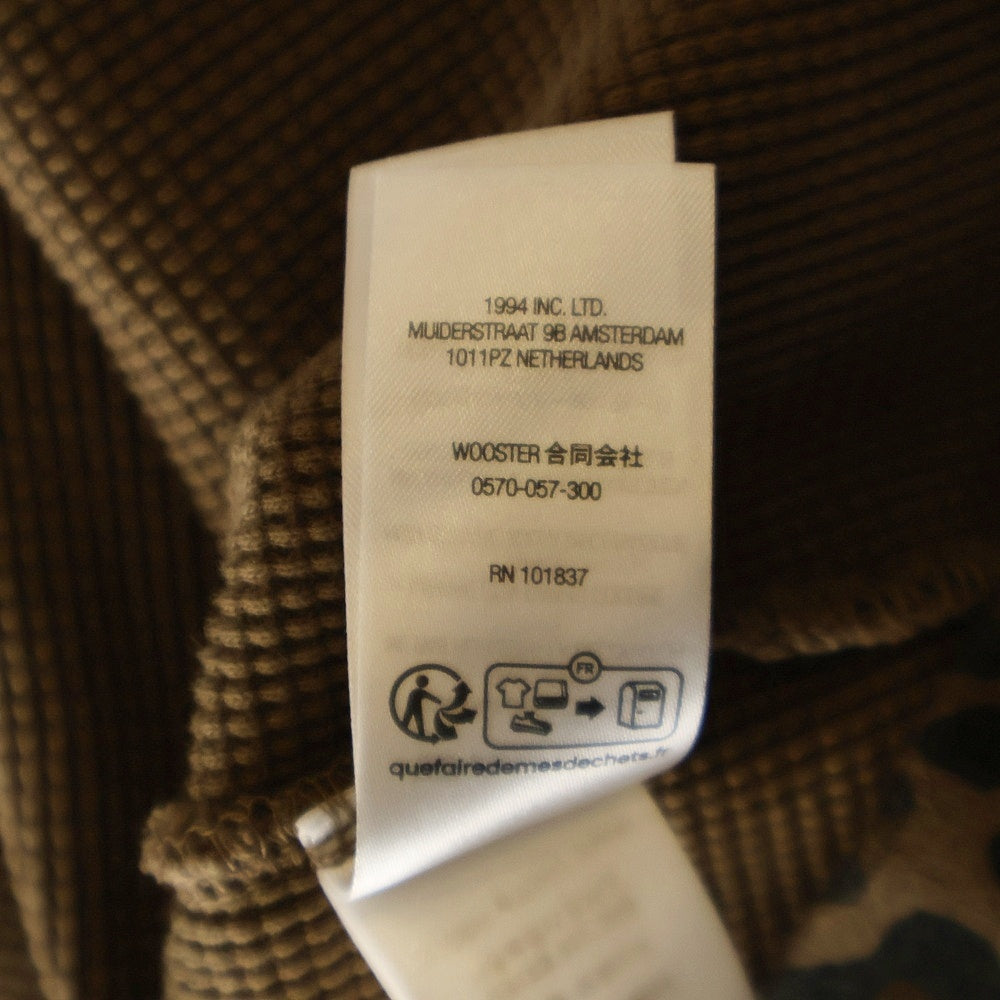 SUPREME(シュプリーム) 25SS Hooded Zip Up Thermal レオパード フーデッドジップアップサーマルパーカー フーディー ブラック/ブラウン