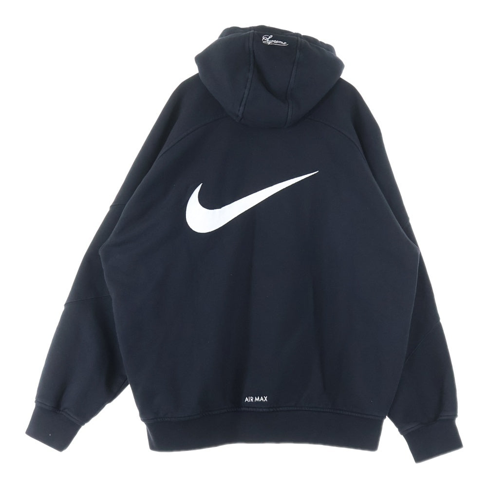 SUPREME(シュプリーム) 25SS ×NIKE Zip Up Hooded Sweatshirt ナイキ ジップアップフーデッドスウェットパーカー フーディー ブラック HF9633-010