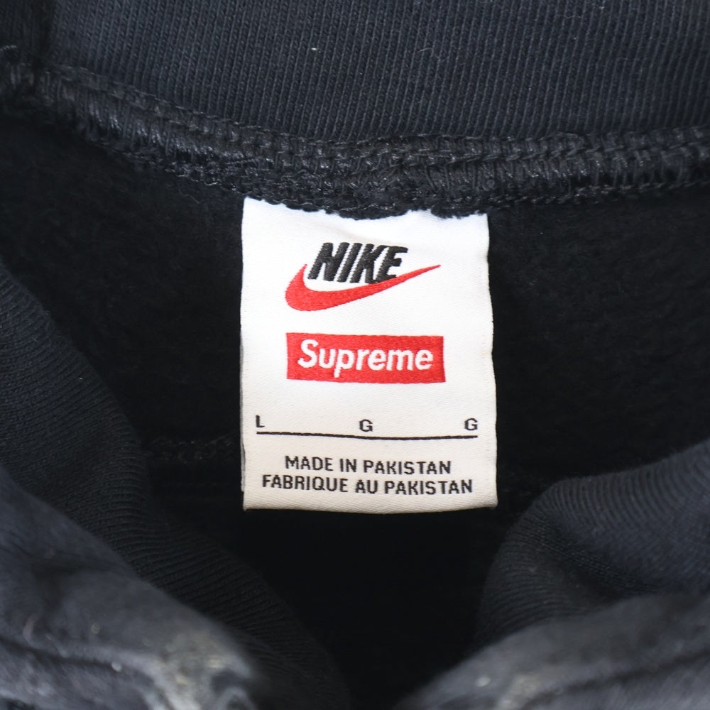 SUPREME(シュプリーム) 25SS ×NIKE Zip Up Hooded Sweatshirt ナイキ ジップアップフーデッドスウェットパーカー フーディー ブラック HF9633-010
