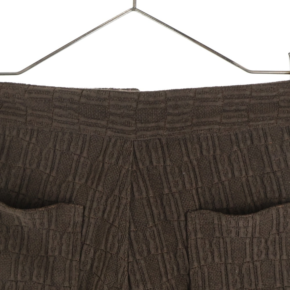 NO BRAND(ノーブランド) SHAGGIE (シャギー) 総柄 イージーハーフパンツ ショーツ レディース ブラウン SGIZI0522003