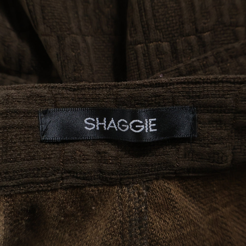 NO BRAND(ノーブランド) SHAGGIE (シャギー) 総柄 イージーハーフパンツ ショーツ レディース ブラウン SGIZI0522003