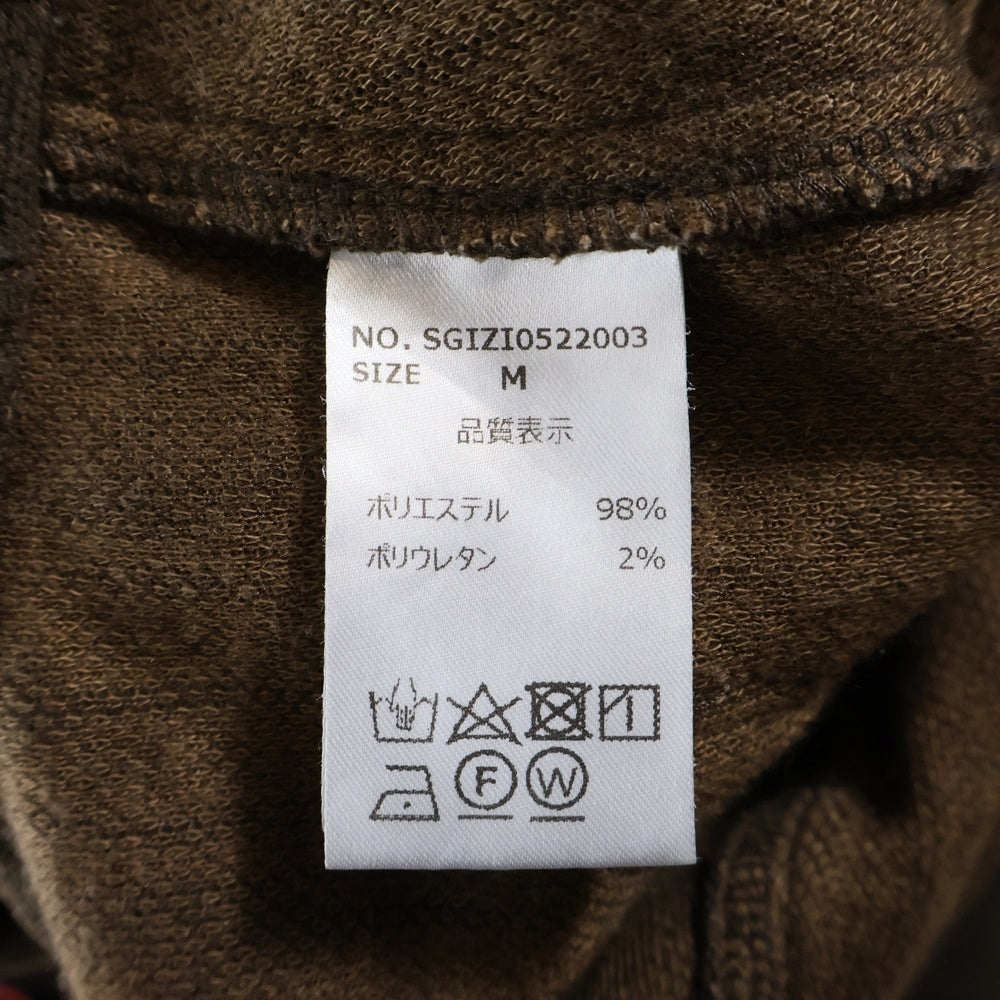 NO BRAND(ノーブランド) SHAGGIE (シャギー) 総柄 イージーハーフパンツ ショーツ レディース ブラウン SGIZI0522003