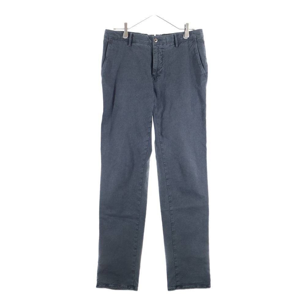 INCOTEX(インコテックス) スリムフィット ZIPフライ ストレート ロングパンツ ブラック 16S100 40689 936