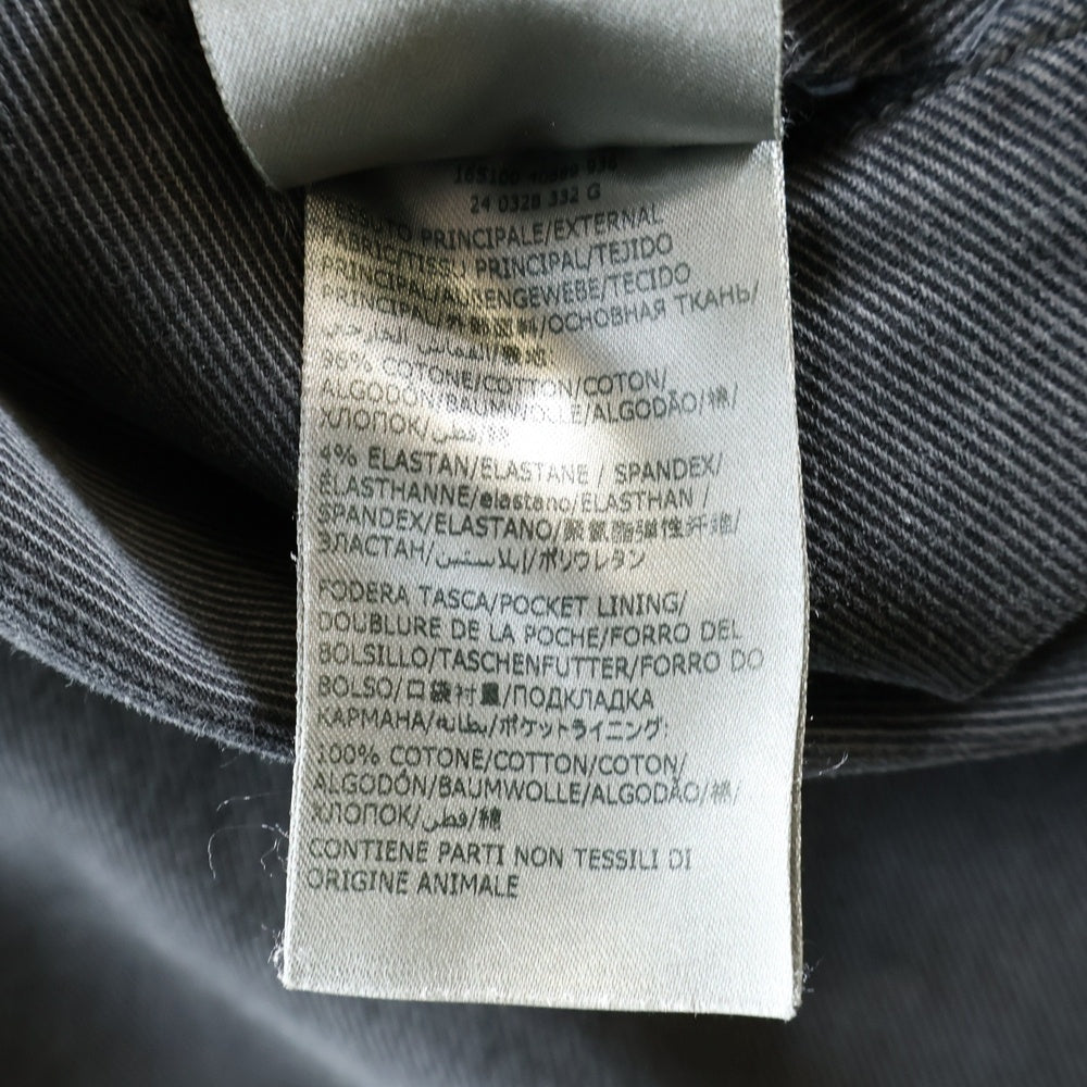 INCOTEX(インコテックス) スリムフィット ZIPフライ ストレート ロングパンツ ブラック 16S100 40689 936