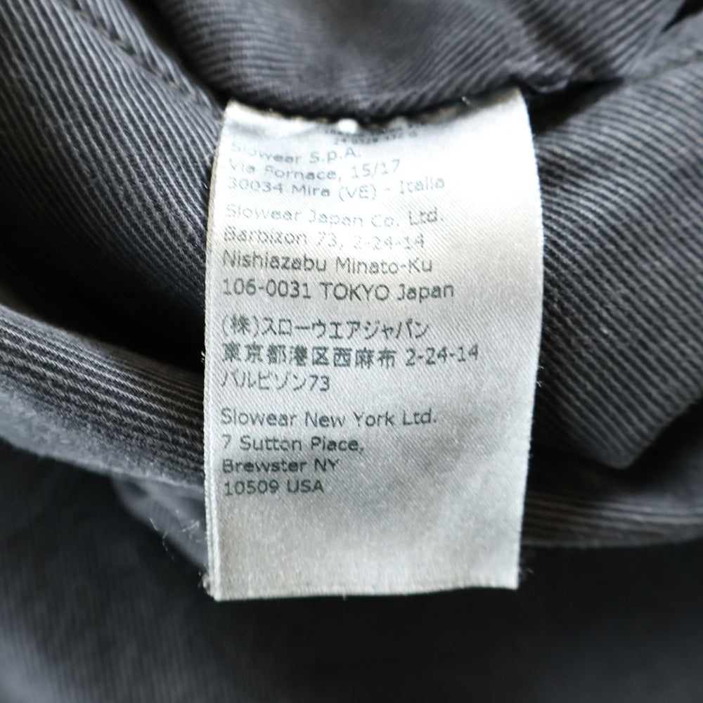 INCOTEX(インコテックス) スリムフィット ZIPフライ ストレート ロングパンツ ブラック 16S100 40689 936