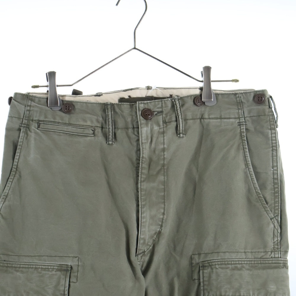 POLO RALPH LAUREN(ポロラルフローレン) アジャスター付き ZIPフライ ドローコード カーゴパンツ カーキ