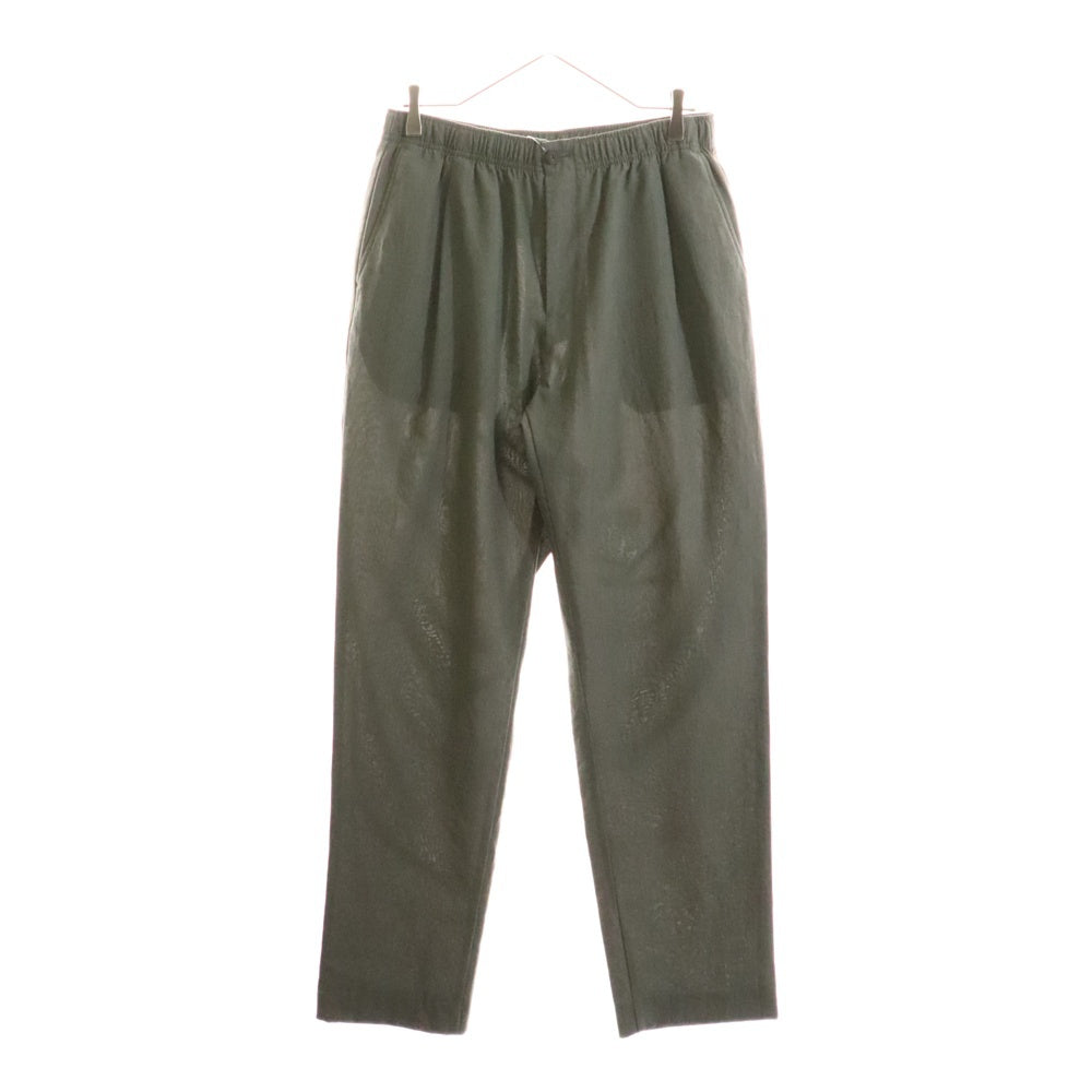 UNITED ARROWS(ユナイテッドアローズ) ポリエステル リネン 1プリーツ オールギャザー イージーパンツ カーキ 1114-199-8352