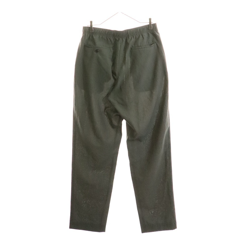 UNITED ARROWS(ユナイテッドアローズ) ポリエステル リネン 1プリーツ オールギャザー イージーパンツ カーキ 1114-199-8352