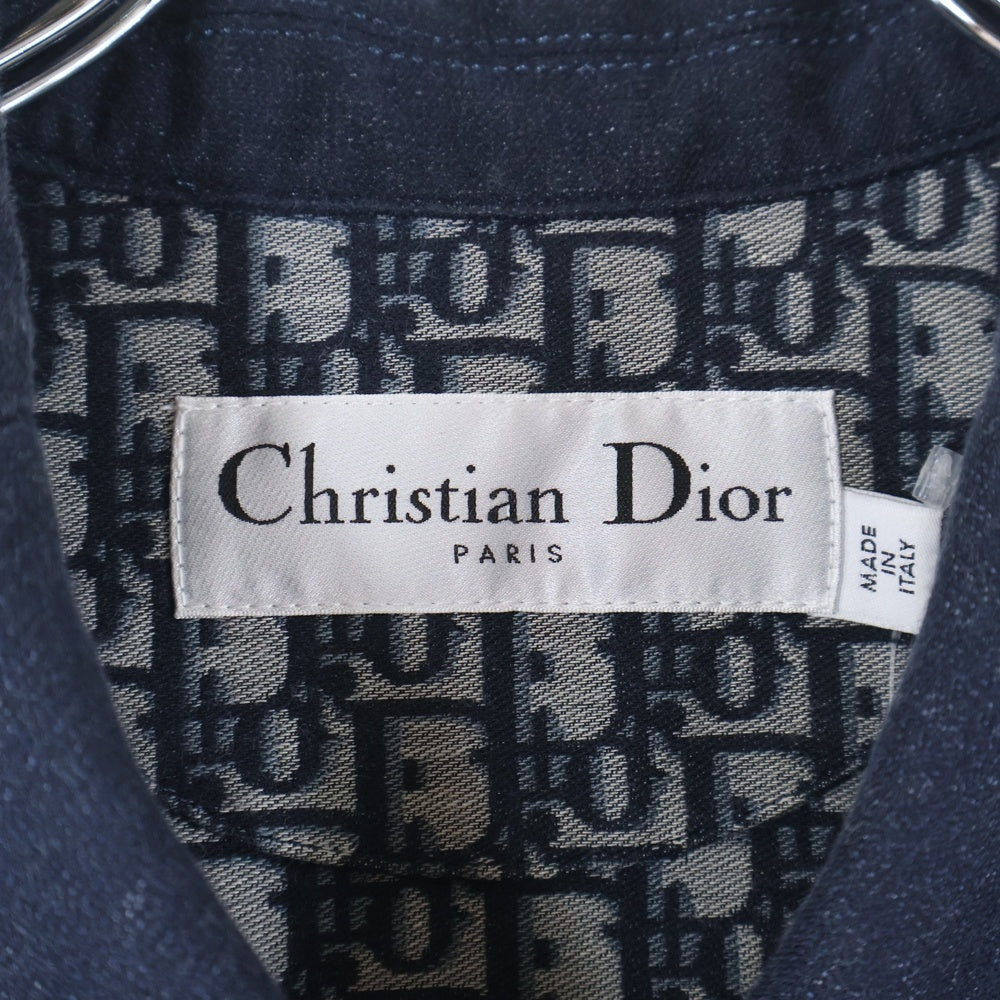 Christian Dior(クリスチャンディオール) MARLENE JACKET ピークドラペル ダブルブレスト マリーン ジャケット レディース ネイビー 217V16A3669