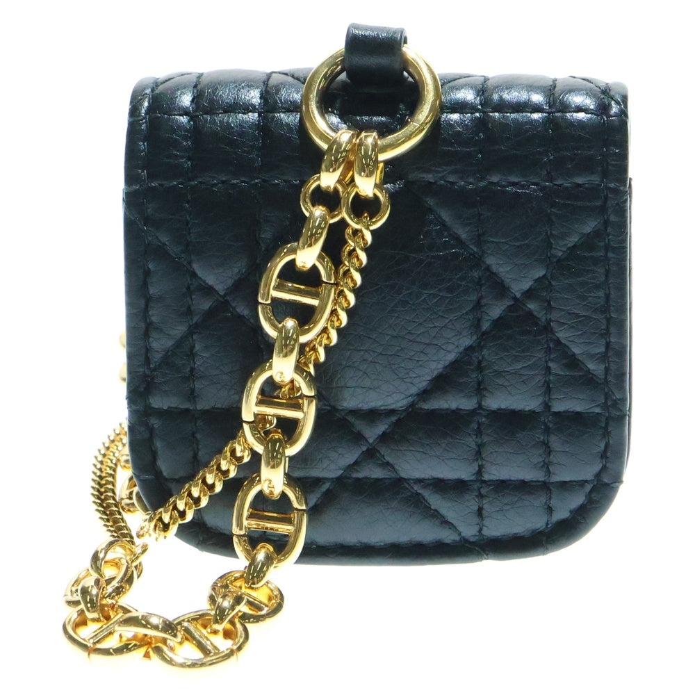 Christian Dior(クリスチャンディオール) CARO LEATHER AIRPODS PRO SLEEVE カロ レザー エアポッツ プロ ケース レディース ブラック S5098UWHC