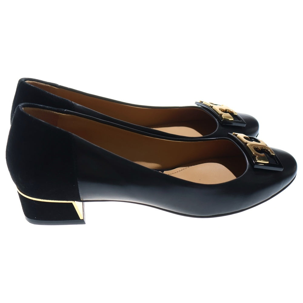 TORY BURCH(トリー バーチ) Tモチーフ スエード切替 レザー ローヒールパンプス ブラック レディース 58320