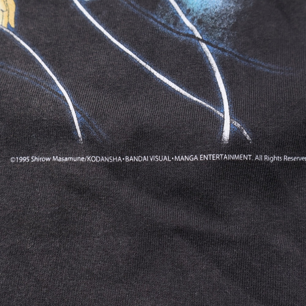 SAINT MICHAEL(セントマイケル) 24AW LS TEE ILYA GITS PRINT 攻殻機動隊 プリント クルーネック 長袖Tシャツ カットソー ブラック SM-YS1-0000-C34