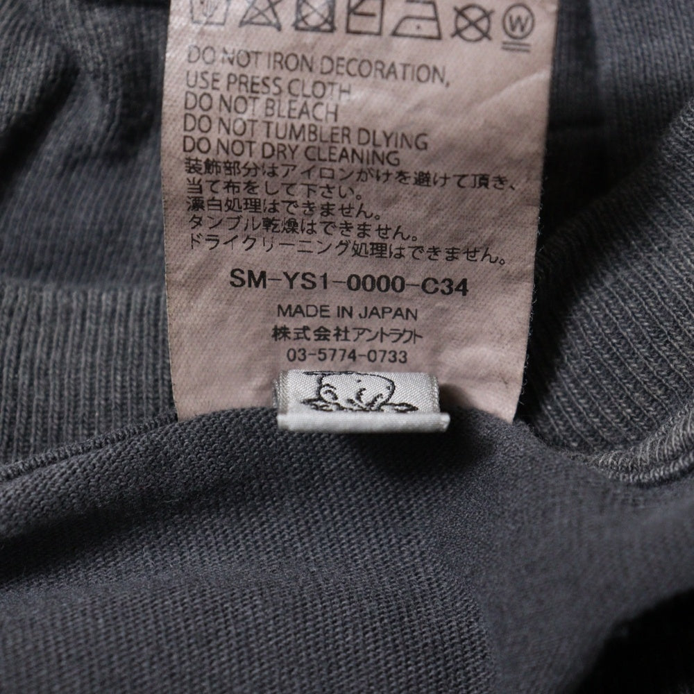 SAINT MICHAEL(セントマイケル) 24AW LS TEE ILYA GITS PRINT 攻殻機動隊 プリント クルーネック 長袖Tシャツ カットソー ブラック SM-YS1-0000-C34