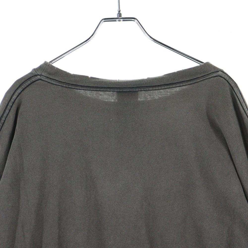 SAINT MICHAEL(セントマイケル) 22AW DT LS TEE HELL ヘル プリント クルーネック 長袖Tシャツ カットソー ブラック SM-A22-0000-087