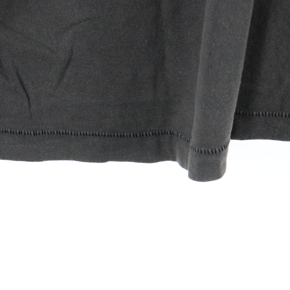 SAINT MICHAEL(セントマイケル) 22AW DT LS TEE HELL ヘル プリント クルーネック 長袖Tシャツ カットソー ブラック SM-A22-0000-087