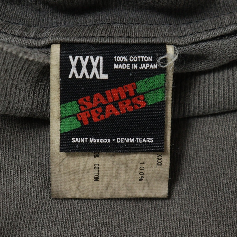 SAINT MICHAEL(セントマイケル) 22AW DT LS TEE HELL ヘル プリント クルーネック 長袖Tシャツ カットソー ブラック SM-A22-0000-087