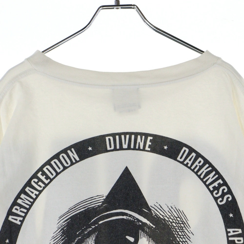 SAINT MICHAEL(セントマイケル) 21AW LS TEE SIN シン プリント クルーネック 長袖Tシャツ カットソー ホワイトSM-A21-0000-015