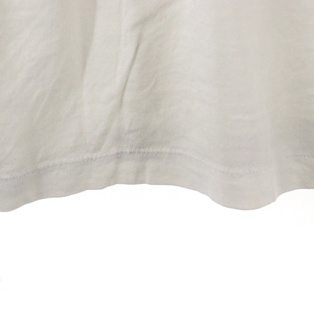 SAINT MICHAEL(セントマイケル) 21AW LS TEE W.I.H ウォー イン ヘヴン プリント クルーネック 長袖Tシャツ カットソー ホワイト SM-A21-0000-021