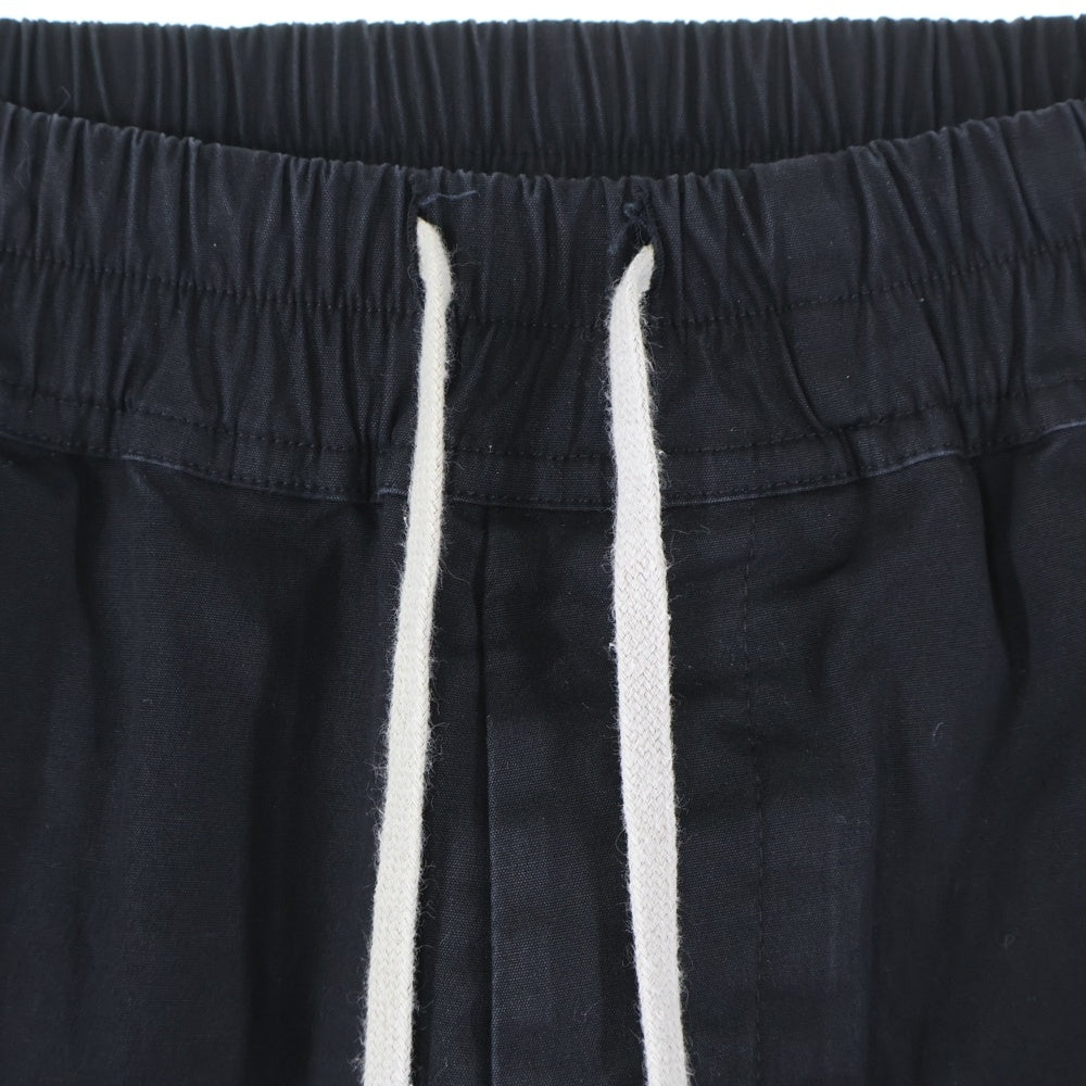 Rick Owens(リックオウエンス) 22SS RICKS PODS リックズ ポッズ ドローストリング サルエル ハーフパンツ ブラック RU01B1384-TE