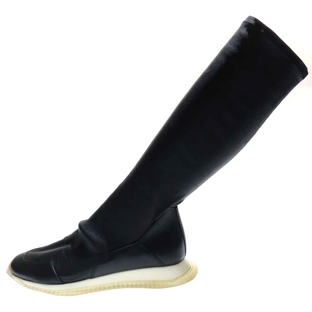 Rick Owens(リックオウエンス) 18AW OBLIQUE RUNNER STRETCH SOCKS オブリーク ランナー ストレッチ ソックススニーカー ブラック RU20F3809