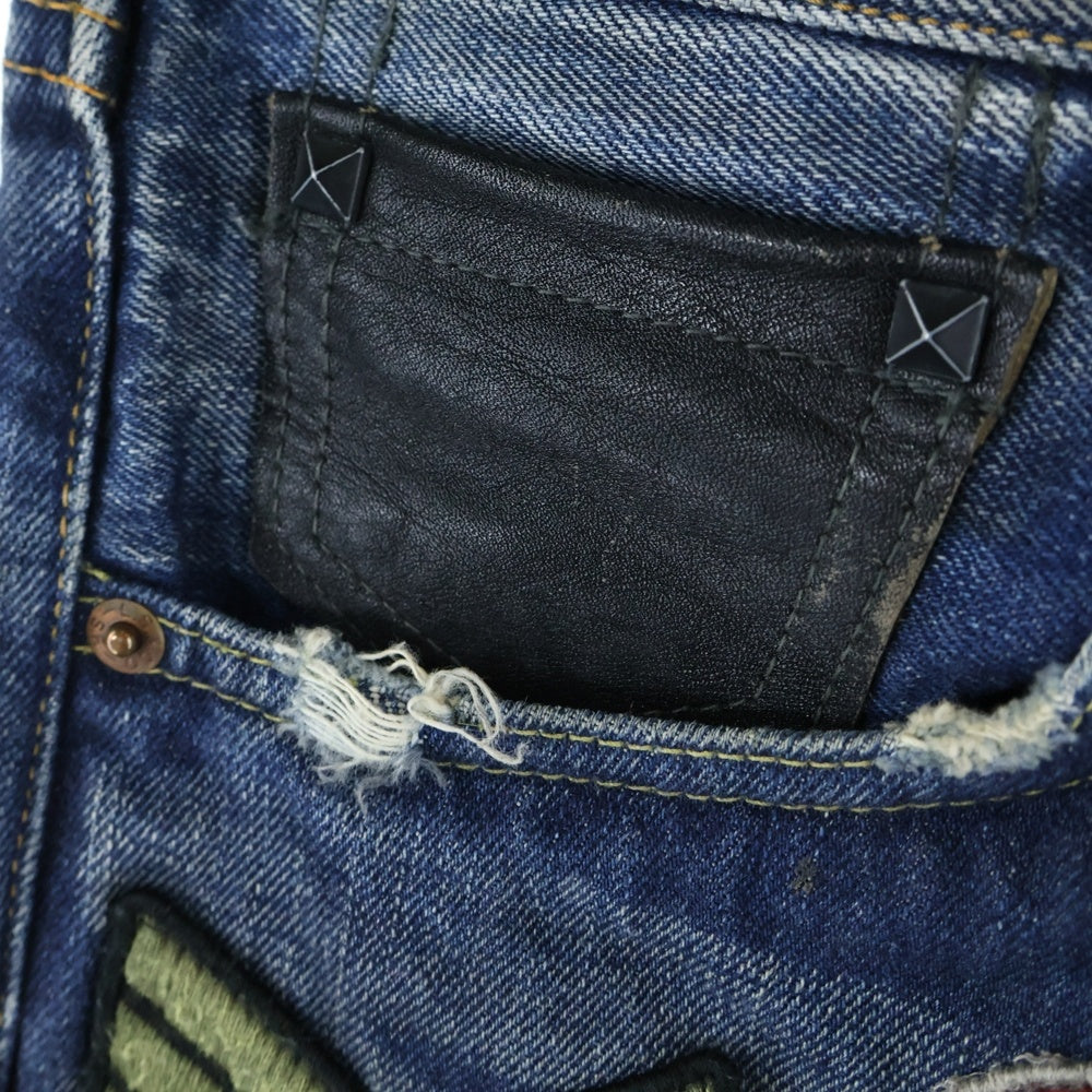 Levi's VINTAGE CLOTHING(リーバイス ビンテージ クロージング) 501 THE JOURNEY 1966年モデル 日本製 ザジャーニー マルチパッチ レザーパッチ ビッグE 赤耳セルビッチ ボタンフライ デニムパンツ