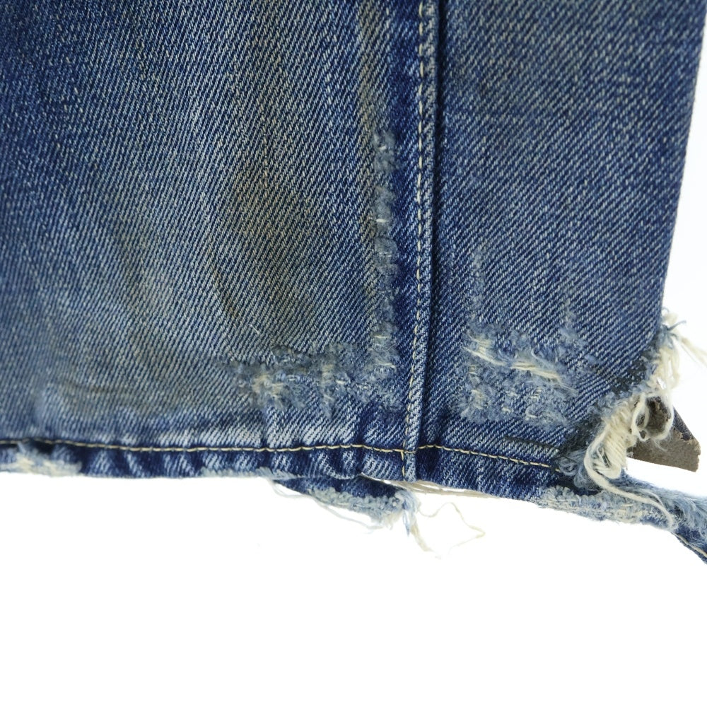Levi's VINTAGE CLOTHING(リーバイス ビンテージ クロージング) 501 THE JOURNEY 1966年モデル 日本製 ザジャーニー マルチパッチ レザーパッチ ビッグE 赤耳セルビッチ ボタンフライ デニムパンツ