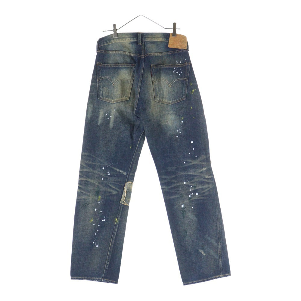 Levi's VINTAGE CLOTHING(リーバイス ビンテージ クロージング) 501XX 1955年モデル 日本製 ビッグE 赤耳セルビッチ レイバークラッシュド ボタンフライ デニムパンツ インディゴ 55501-0061