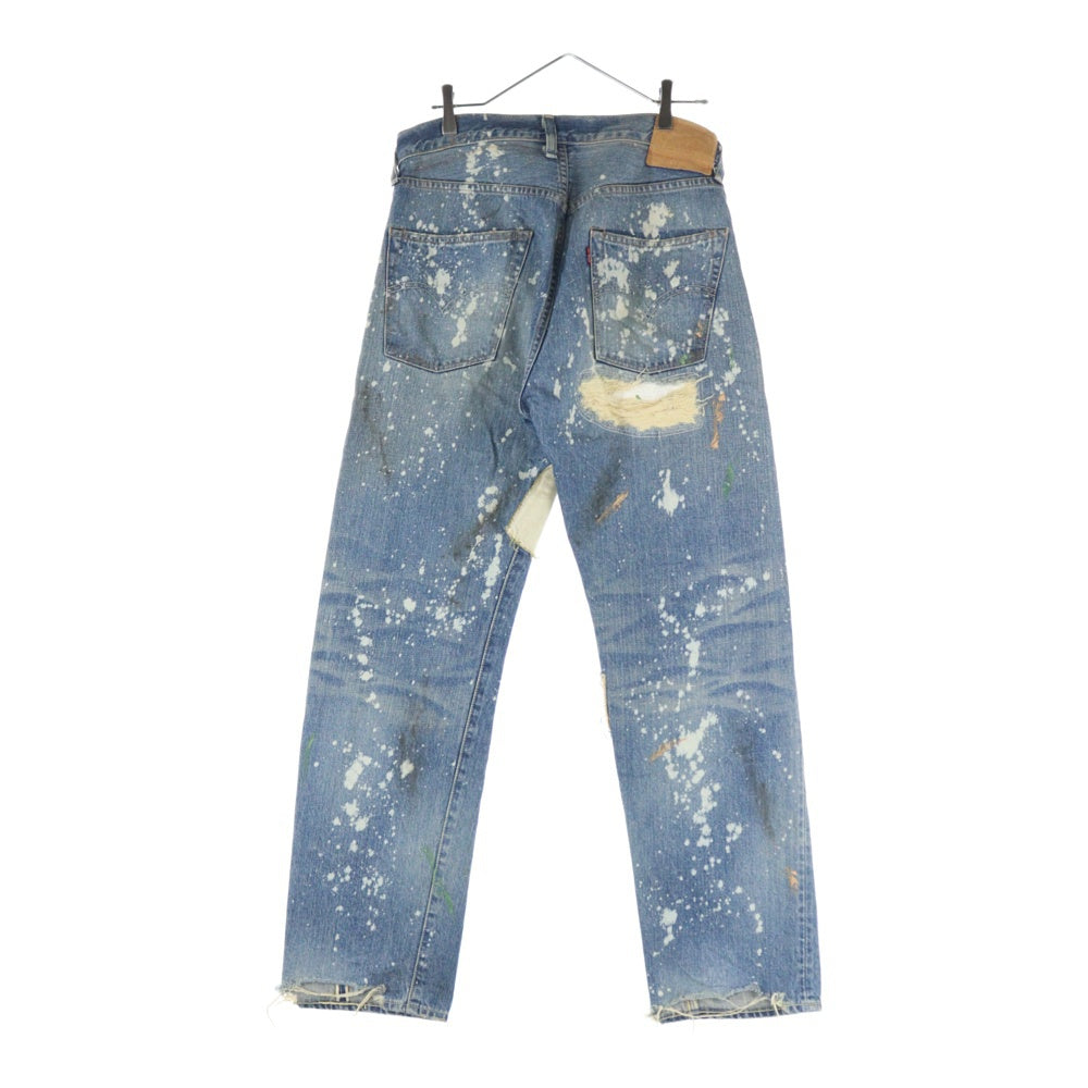 Levi's VINTAGE CLOTHING(リーバイス ビンテージ クロージング) 501XX 1955年モデル 日本製 ビッグE 赤耳セルビッチ ハードウォーン&リペアード デニムパンツ インディゴ 55501-0049