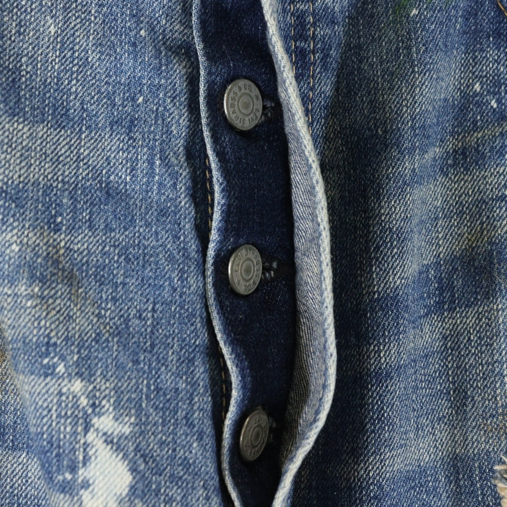 Levi's VINTAGE CLOTHING(リーバイス ビンテージ クロージング) 501XX 1955年モデル 日本製 ビッグE 赤耳セルビッチ ハードウォーン&リペアード デニムパンツ インディゴ 55501-0049