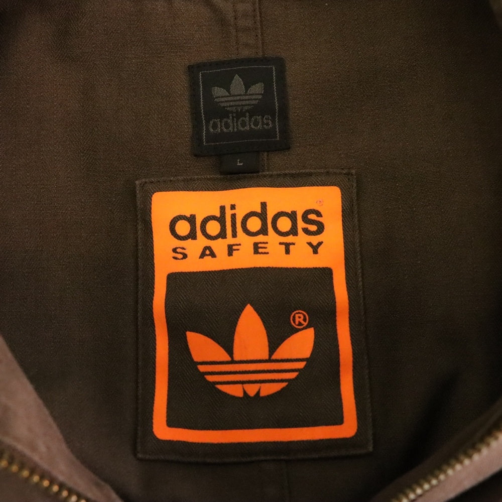 adidas(アディダス) 00S SAFETY JAKET トレフォイルロゴ セーフティ ワークジャケット ブラウン 983461