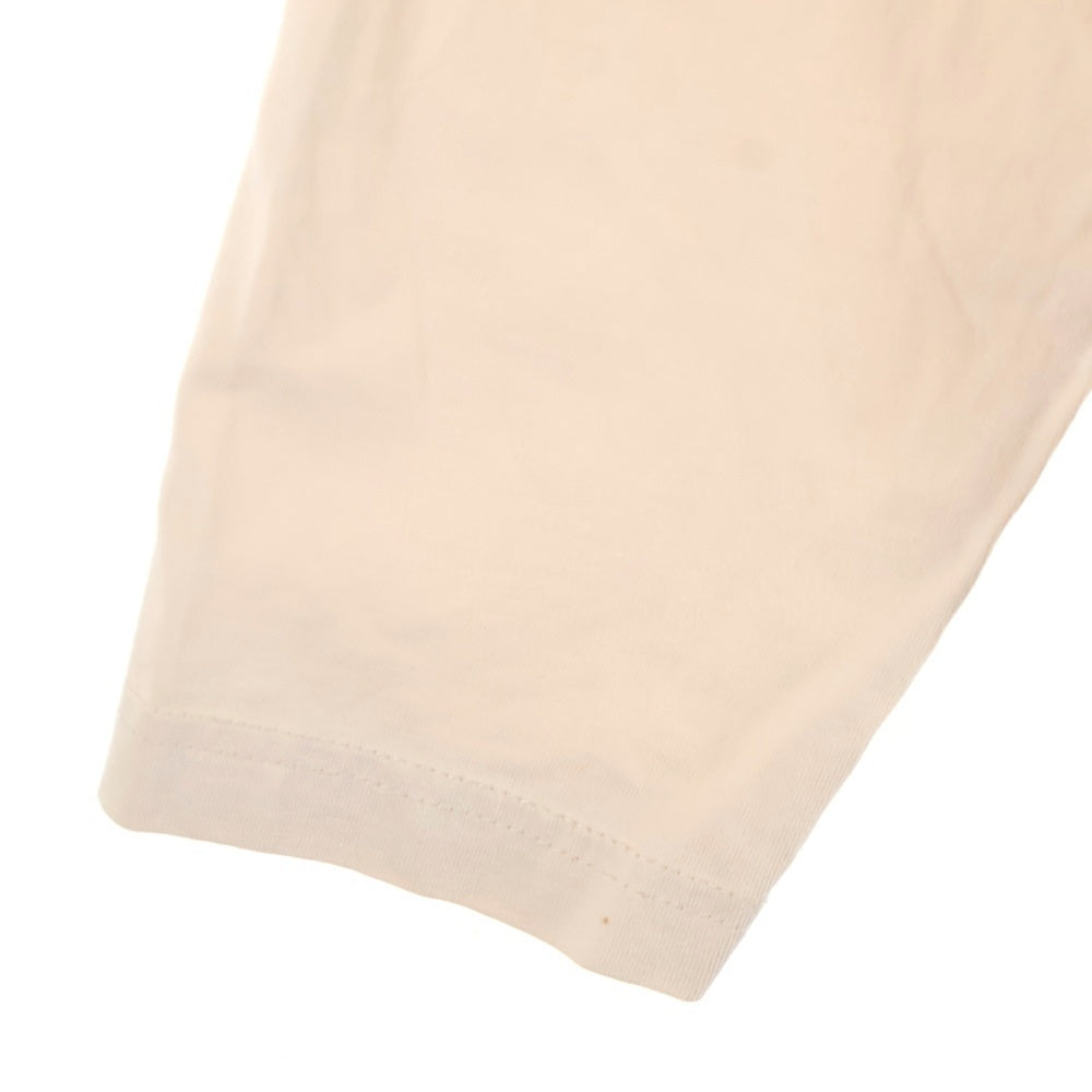 THE NORTH FACE(ザノースフェイス) COTTON BASIC L/S TEE コットン ロゴプリント ベーシック 長袖Tシャツ カットソー ベージュ NT7TN01C