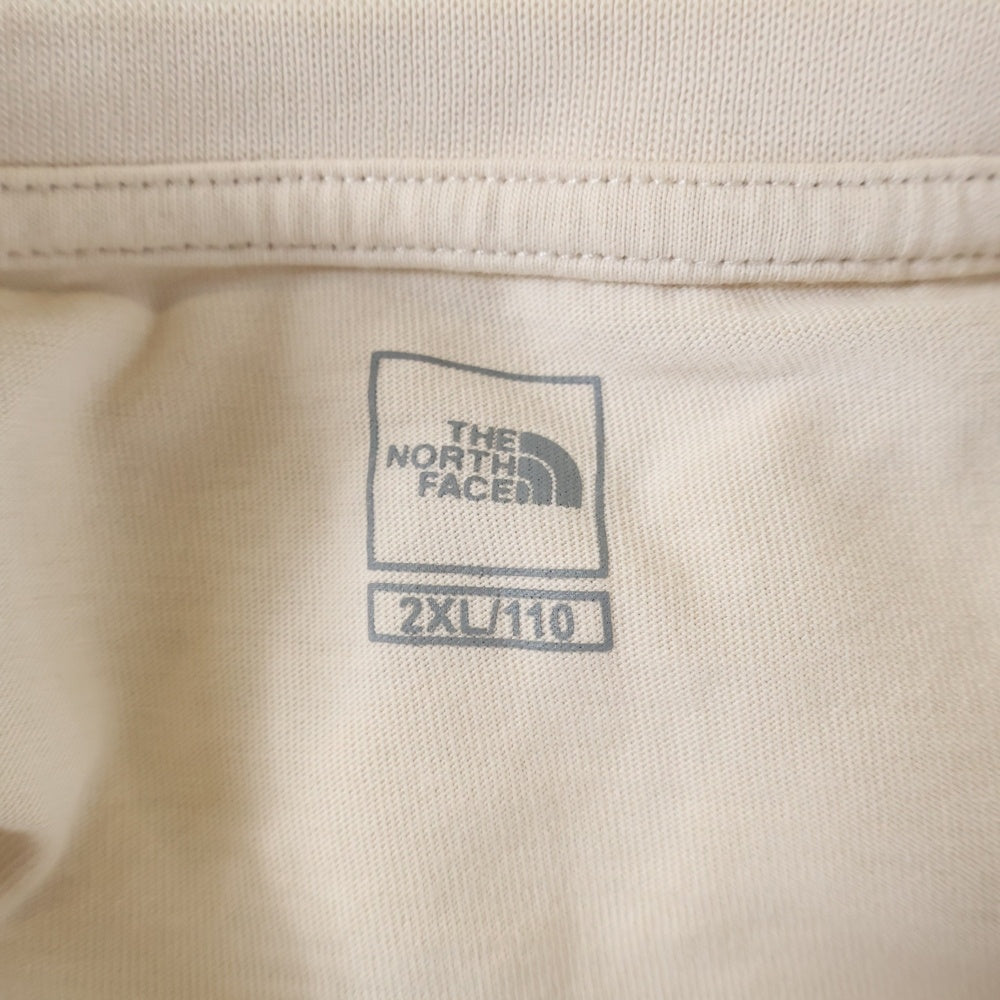 THE NORTH FACE(ザノースフェイス) COTTON BASIC L/S TEE コットン ロゴプリント ベーシック 長袖Tシャツ カットソー ベージュ NT7TN01C
