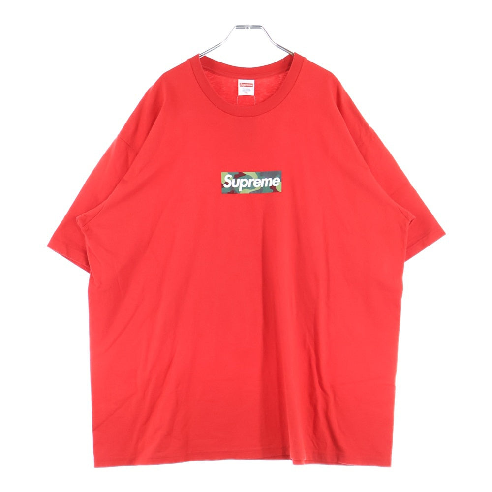 SUPREME(シュプリーム) 23AW Box Logo Tee カモ柄 ボックスロゴ 半袖Tシャツ カットソー レッド