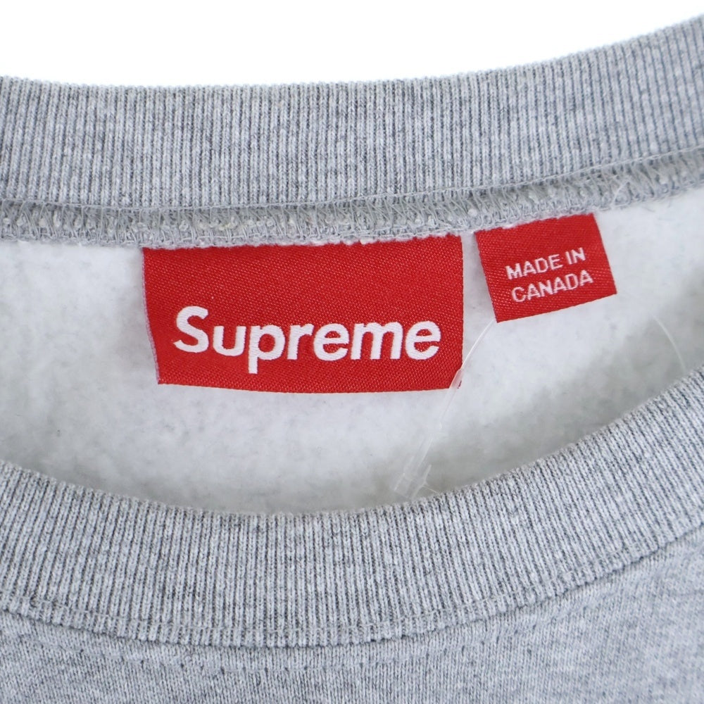SUPREME(シュプリーム) 24SS Established Crewneck エスタブリッシュド クルーネック スウェット トレーナー グレー