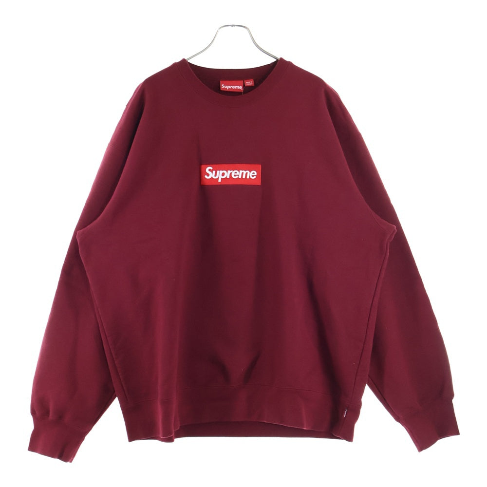 SUPREME(シュプリーム) 22AW Box Logo Crewneck Sweatshirt ボックスロゴ クルーネック スウェット トレーナー バーガンディー