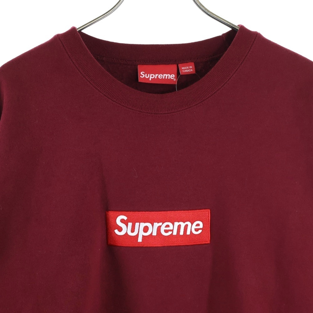 SUPREME(シュプリーム) 22AW Box Logo Crewneck Sweatshirt ボックスロゴ クルーネック スウェット トレーナー バーガンディー