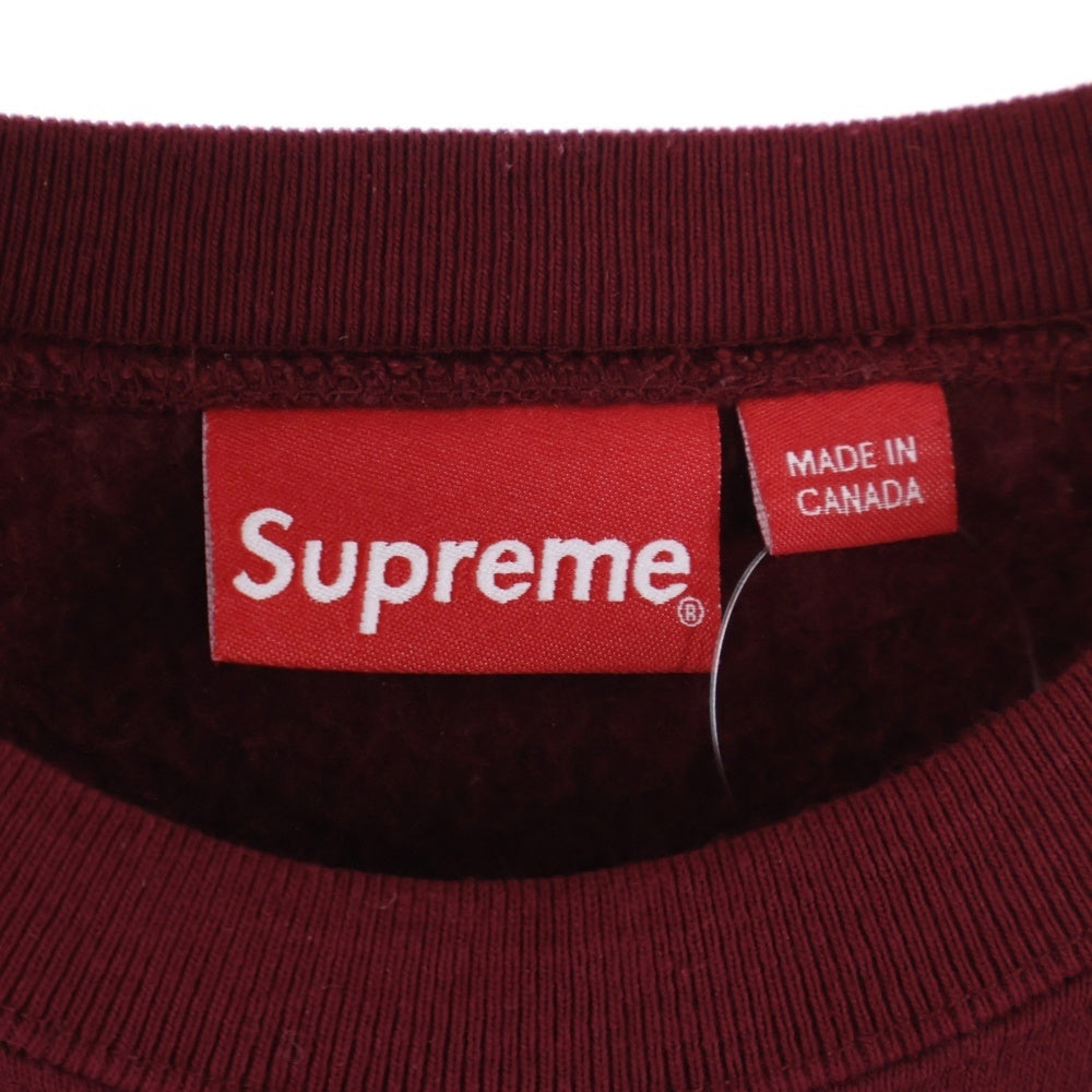 SUPREME(シュプリーム) 22AW Box Logo Crewneck Sweatshirt ボックスロゴ クルーネック スウェット トレーナー バーガンディー