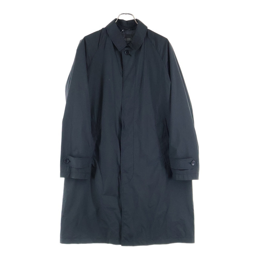 nano universe(ナノユニバース) ナイロン ロング コート ブラック ミノテックバルカラーコート 668-0111008